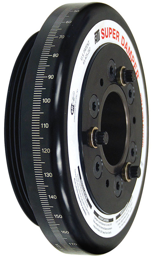 ATI Damper - 7.074in - Alum - Honda D - 4 Grv Rear Alum uminum Pulley - 10 Percent Underdrive - Burkken Auto Parts