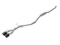 aFe Takeda 2.5in 304SS Cat-Back Exhaust System 17-20 Honda Civic SI Coupe L4-1.5L (t) - Black Tip - Burkken Auto Parts