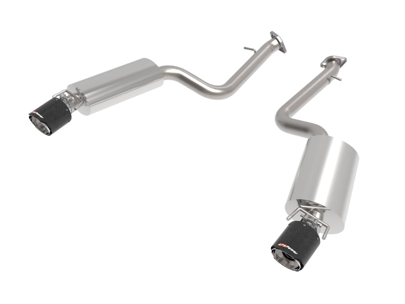 aFe Lexus IS350 14-22 V6-3.5L Takeda Axle-Back Exhaust System- Carbon Fiber Tip - Burkken Auto Parts