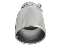aFe MACH Force-XP 304 SS Right Side Single Wall Polished Exhaust Tip 4in Inlet x 6in Outlet x 12in L - Burkken Auto Parts