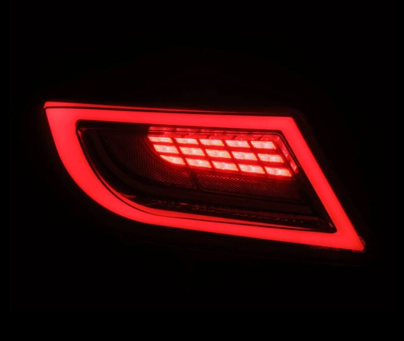 AlphaRex 22-24 Toyota GR86 LUXX LED Taillights Black Smoke - Burkken Auto Parts
