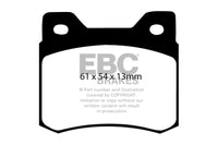 EBC 84-86 Mercedes-Benz 190/190E 2.3 Greenstuff Rear Brake Pads - Burkken Auto Parts