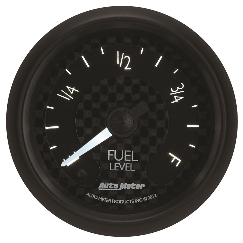 Autometer GT Series 52mm Full Sweep Electronic 0-280 ohm Fuel Level Programmable Empty-Full Range - Burkken Auto Parts
