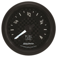 Autometer GT Series 52mm Full Sweep Electronic 0-280 ohm Fuel Level Programmable Empty-Full Range - Burkken Auto Parts