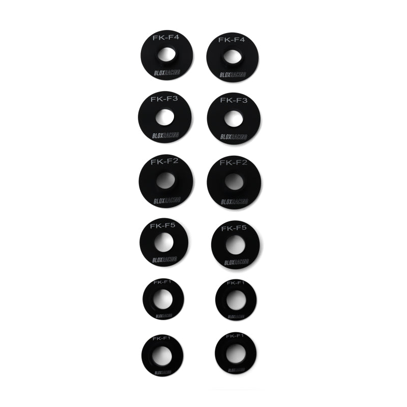 BLOX Racing 16-21 FK Civic - Front - 12 Pieces Subframe Hard Collar Kit - Burkken Auto Parts