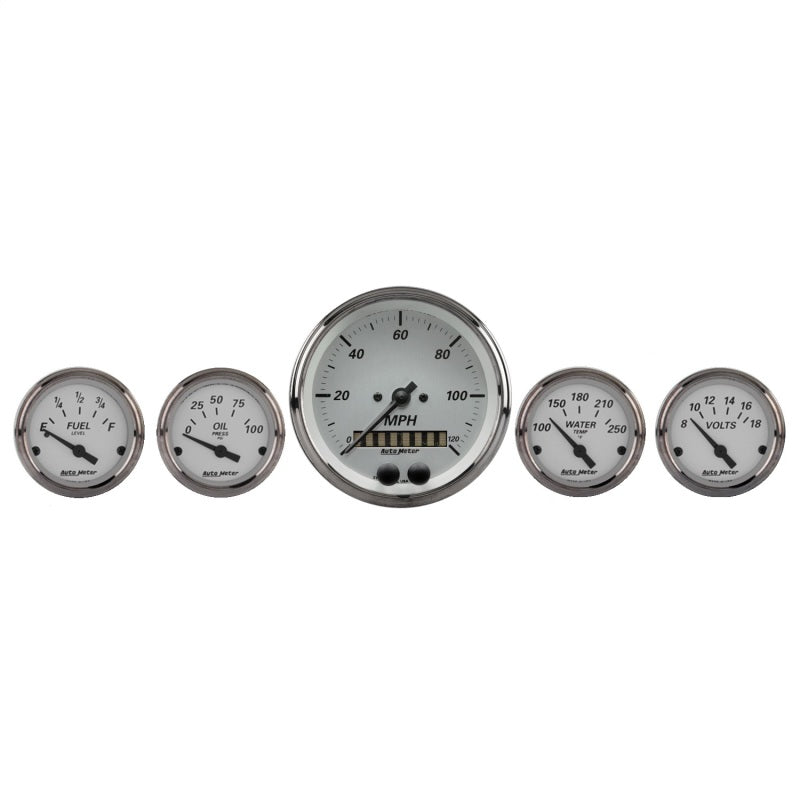 AutoMeter American Platinum 5PC. (3-3/8in. & 2-1/16in.) GPS Speedometer Gauge Kit - Burkken Auto Parts