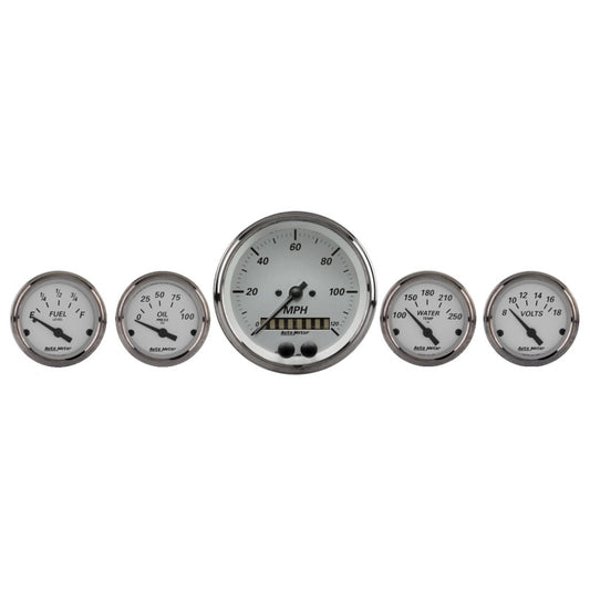 AutoMeter American Platinum 5PC. (3-3/8in. & 2-1/16in.) GPS Speedometer Gauge Kit - Burkken Auto Parts