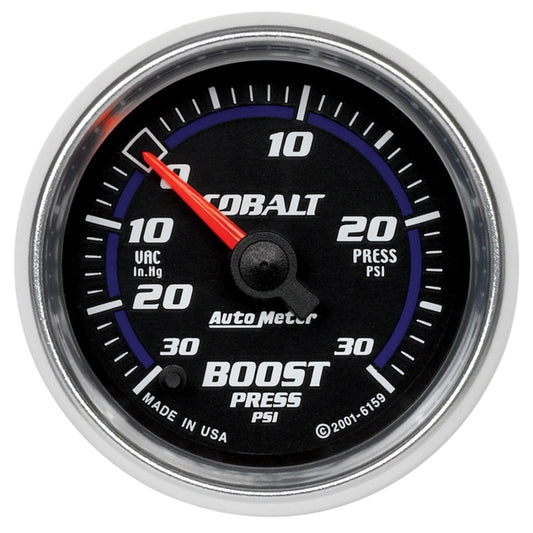 Autometer Cobalt 52mm 30 PSI Electronic Boost Gauge - Burkken Auto Parts