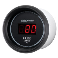 Autometer 52mm Black Digital Programmable Empty-Full Fuel Level Gauge - Burkken Auto Parts
