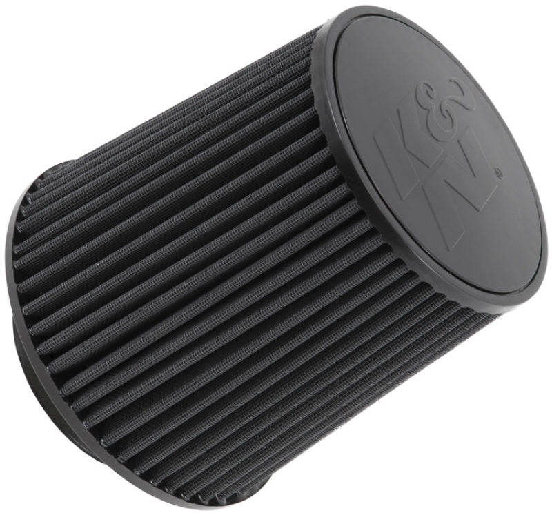 K&N Universal Rubber Filter-Round Tapered 4.5in Flange ID x 8in Base OD x 6.625in Top OD x 8in H - Burkken Auto Parts