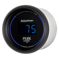 Autometer Cobalt Digital 52.4mm Black Programmable Empty-Full Range Fuel Level Gauge - Burkken Auto Parts