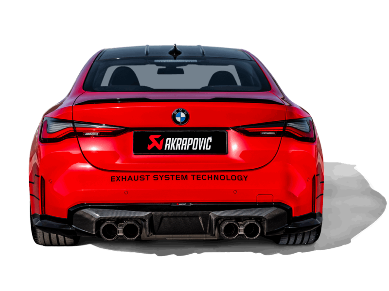 Akrapovic 21-22 BMW M3 (G80) / M4 (G82, G83) Rear Carbon Fiber Diffuser - High Gloss Black - Burkken Auto Parts