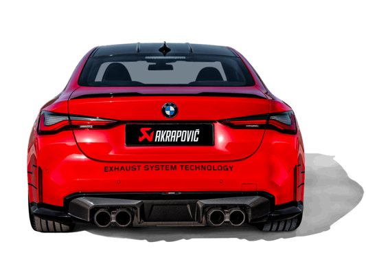 Akrapovic 21-22 BMW M3 (G80) / M4 (G82, G83) Rear Carbon Fiber Diffuser - High Gloss Black - Burkken Auto Parts