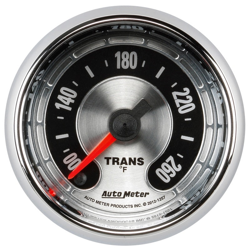 Autometer American Muscle 52mm Full Sweep Electric 100-260 Deg F Transmission Temperature Gauge - Burkken Auto Parts
