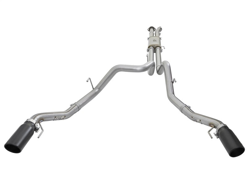 aFe MACHForce XP 3in 409-SS Exhaust Cat-Back 2017 Ford F-150 Raptor V6-3.5L (tt) w/ Black Tip - Burkken Auto Parts