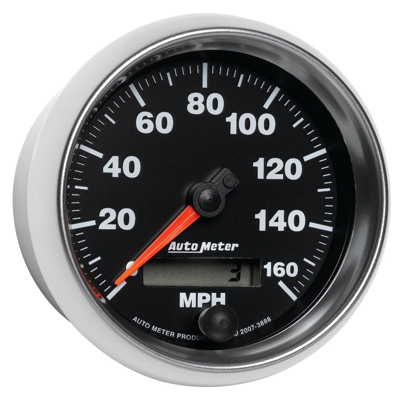 Autometer GS 3-3/8 inch 160 MPH In Dash Speedometer Gauge - Burkken Auto Parts