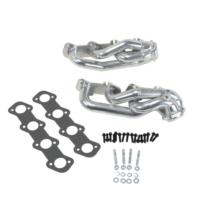 BBK 97-03 Ford F Series Truck 4.6 Shorty Tuned Length Exhaust Headers - 1-5/8 Silver Ceramic - Burkken Auto Parts