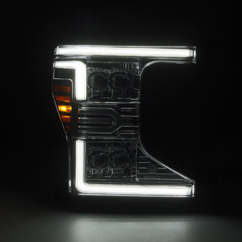 AlphaRex 20-22 Ford F-250/350/450/550 SD NOVA-Series LED Proj Headlights Chrome w/SS & SBDRL - Burkken Auto Parts