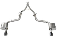 Corsa 2015-2023 Charger SRT/Hellcat/Redeye 2.75in Valved Catback DRE w/ Single 4.5in Blk PVD Tips - Burkken Auto Parts