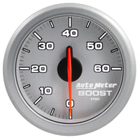 Autometer Airdrive 2-1/6in Boost Gauge 0-60 PSI - Silver - Burkken Auto Parts
