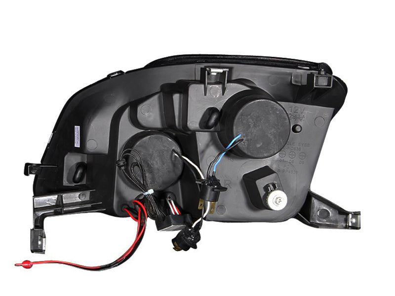 ANZO 1997-2001 Honda Prelude Projector Headlights w/ Halo Chrome w/ LED - Burkken Auto Parts