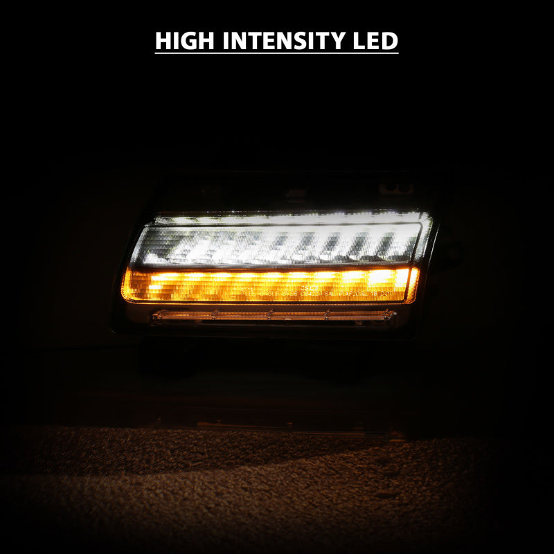 ANZO 18-19 Jeep Wrangler JL Halogen Chrome Clear w/ Sequential Signal - Burkken Auto Parts