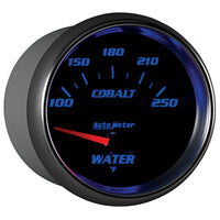 Autometer Cobalt 66mm 100-250 Degree F Electric Water Temperature Gauge - Burkken Auto Parts