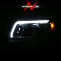 ANZO 06-09 Toyota 4 Runner Projector Headlights Plank Style - Black - Burkken Auto Parts