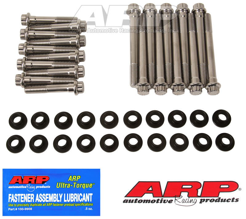 ARP SB Ford w/ W Heads SS 12pt Head Bolt Kit - Burkken Auto Parts
