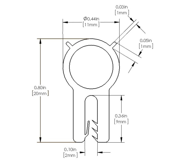 aFe MagnumFORCE Spare Parts Trim Seal Kit (1/16IN X 7/16IN) x 36IN L - Burkken Auto Parts
