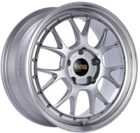 BBS LM-R 19x8.5 5x130 ET55 CB71.6 Diamond Silver Center Diamond Cut Lip Wheel - Burkken Auto Parts