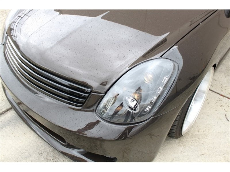 Spyder Infiniti G35 03-04 4DR Projector Halogen - LED Halo DRL Blk High H4 PRO-YD-IG35034D-DRL-BK - Burkken Auto Parts