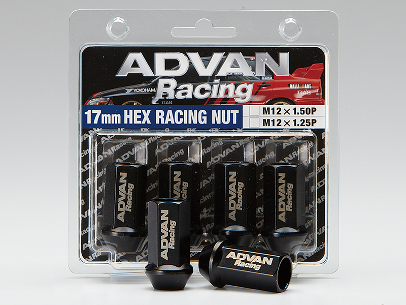 Advan Lug Nut 12X1.25 (Black) - 4 Pack - Burkken Auto Parts