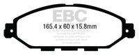 EBC 12-13 Infiniti JX35 3.5 Greenstuff Front Brake Pads - Burkken Auto Parts