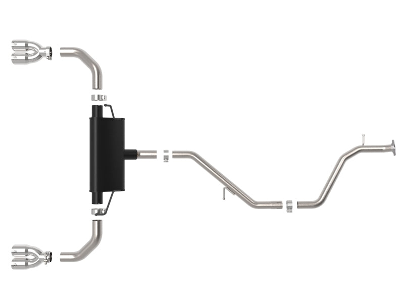 aFe 19-21 Lexus UX200 Takeda 2in - 2.5in. 304 SS Cat-Back Exhaust System w/ Polished Tip - Burkken Auto Parts