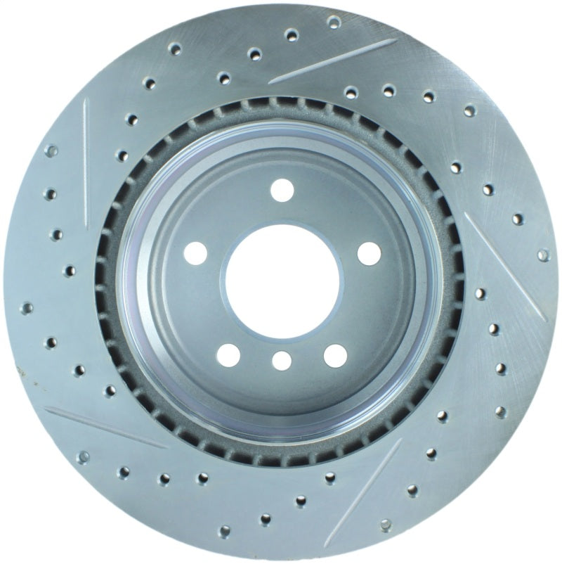 StopTech Select Sport 07-13 BMW 335i Slotted & Drilled Vented Left Rear Brake Rotor - Burkken Auto Parts
