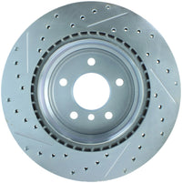 StopTech Select Sport 07-13 BMW 335i Slotted & Drilled Vented Left Rear Brake Rotor - Burkken Auto Parts