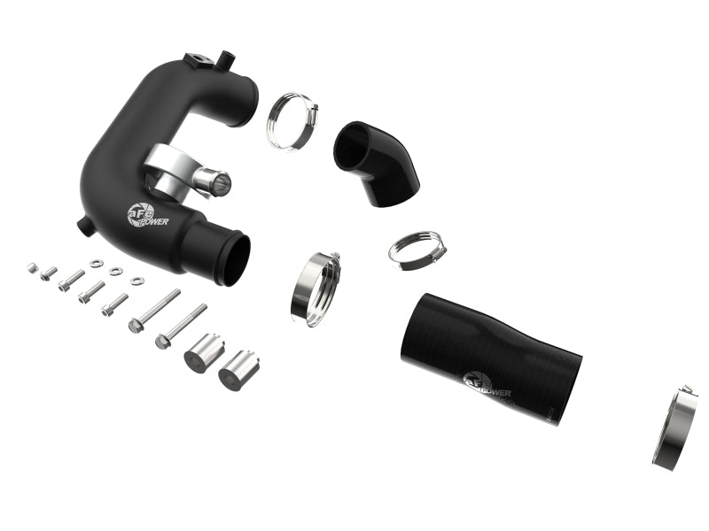 aFe BladeRunner 2 1/2in Intercooler Hot Side Charge Pipe 18-21 Jeep Wrangler JL L4-2.0L (t) - Black - Burkken Auto Parts