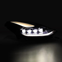AlphaRex 17-22 Tesla Model 3/20-23 Model Y NOVA-Series LED Proj Headlights Blk w/Actv Lgt & Seq.Sig - Burkken Auto Parts