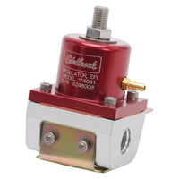 Edelbrock Fuel Pressure Regulator EFI 180 GPH 35-90 PSI -6 In/Out -6 Return Red/Clear - Burkken Auto Parts
