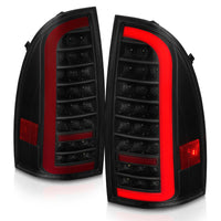 ANZO 05-15 Toyota Tacoma Full LED Tail Lights w/Light Bar Sequential Black Housing Smoke Lens - Burkken Auto Parts