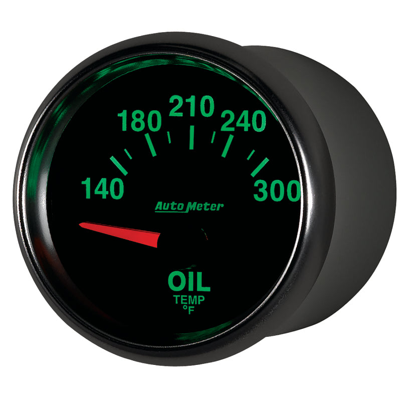 Autometer GS 52mm 140-300 Deg F Short Sweep Electronic Oil Temperature Gauge - Burkken Auto Parts