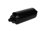 Aeromotive In-Line Filter - (AN-6 Male) 10 Micron Fabric Element Bright Dip Black Finish - Burkken Auto Parts