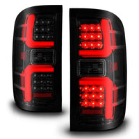 ANZO 15-19 Chevrolet Silverado 2500 HD/3500 HD LED Taillight w/ Sequential Black Housing/Smoke Lens - Burkken Auto Parts