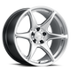 Kansei K11H Tandem 15x7in / 4x114.3 BP / 0mm Offset / 73.1mm  Bore - Hyper Silver Machined Lip - Burkken Auto Parts