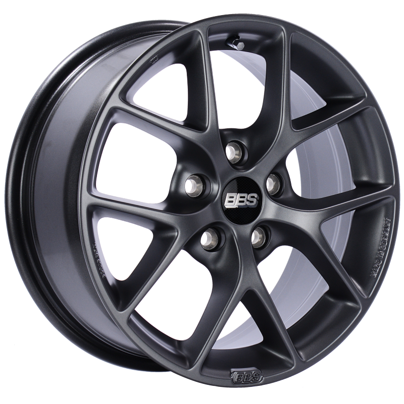 BBS SR 16x7 5x112 ET48 Satin Grey Wheel -82mm PFS/Clip Required - Burkken Auto Parts