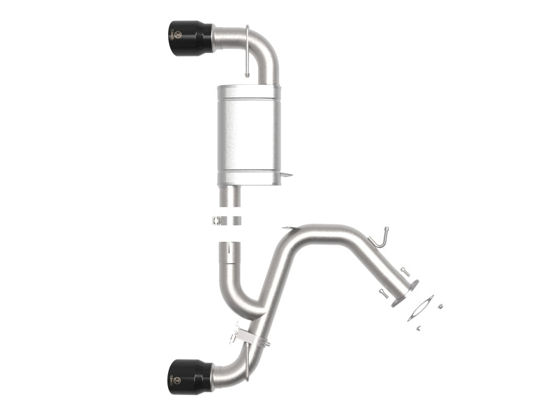 aFe 21-22 Hyundai Veloster N L4-2.0L Takeda 3in 304 SS Axle-Back Exhaust System w/ Black Tip - Burkken Auto Parts
