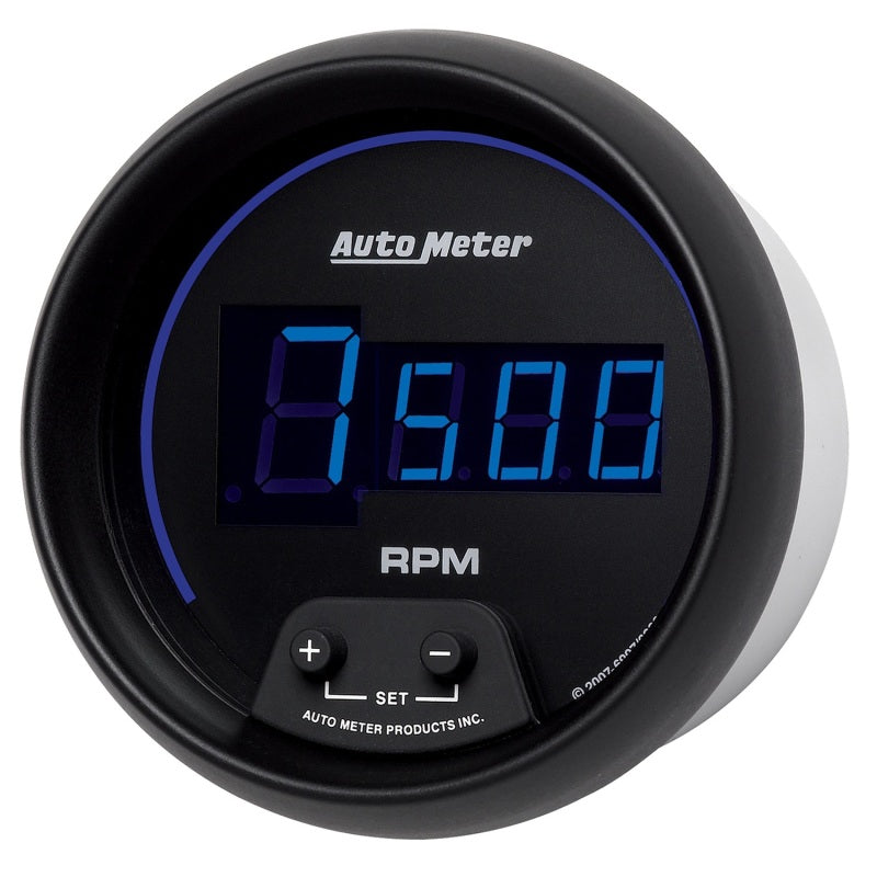 Autometer Cobalt Digital 85.7mm Black In-Dash Tachometer - Burkken Auto Parts