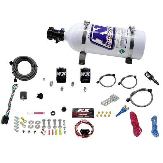 Nitrous Express Dodge Hemi/SRT8 Single Nozzle Fly By Wire Nitrous Kit (35-150HP) w/5lb Bottle - Burkken Auto Parts