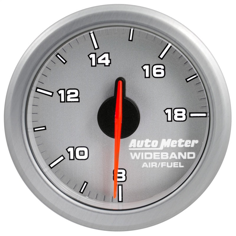 Autometer Airdrive 2-1/6in Wideband Air / Fuel Gauge 10:1-17:1 ARF Range - Silver - Burkken Auto Parts
